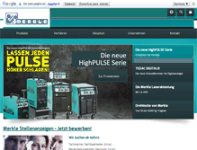 Tablet Screenshot of merkle.de